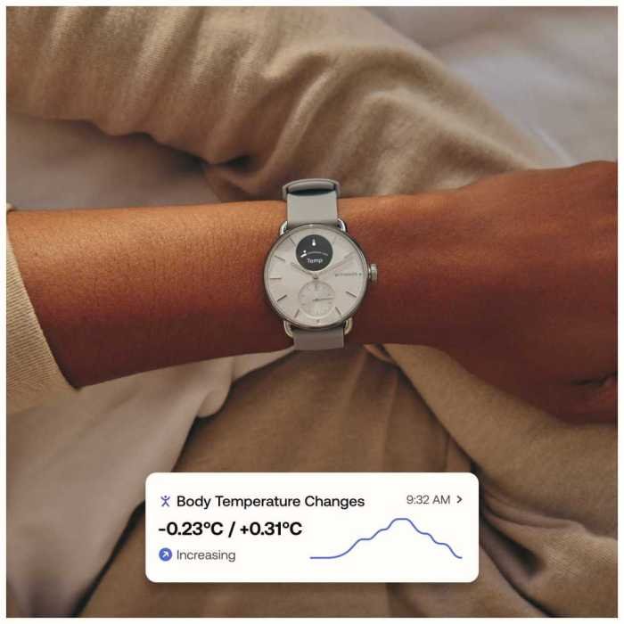 Withings ScanWatch 2 hybrid analog digital health tracking elegance
